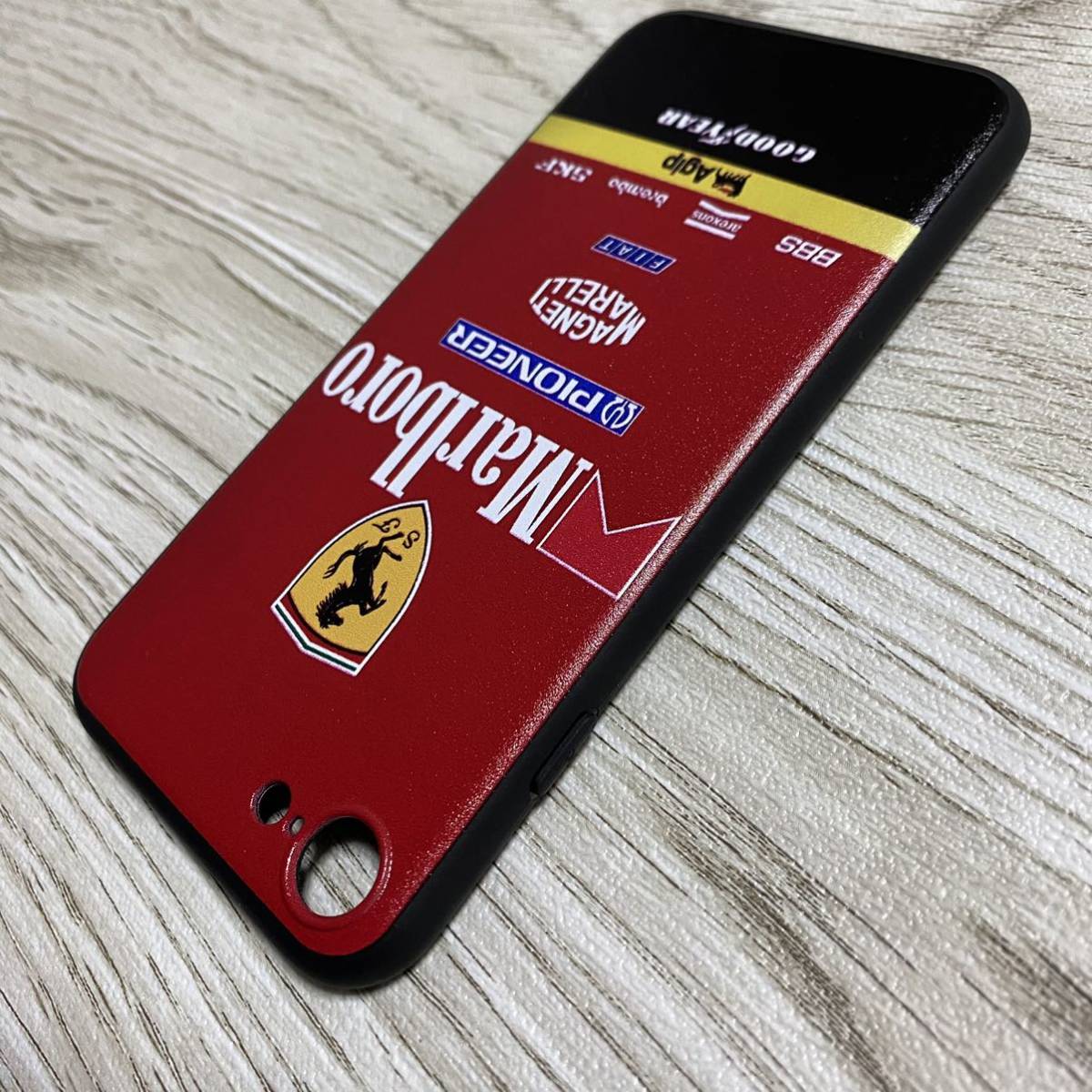 マールボロ フェラーリ iPhone 8 / 7 / SE ケース F1 Ferrari マルボロ プロスト アレジ シューマッハ スマホの画像3
