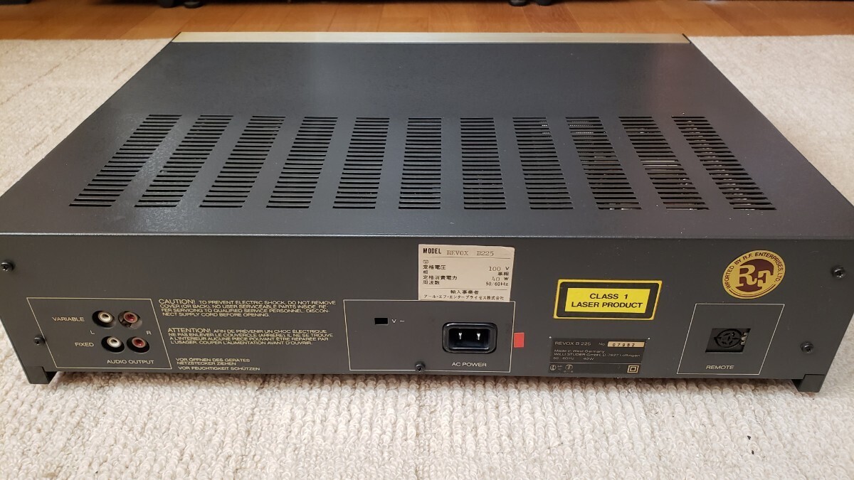 REVOX B225 CDプレーヤー （音割れ有り）の画像3