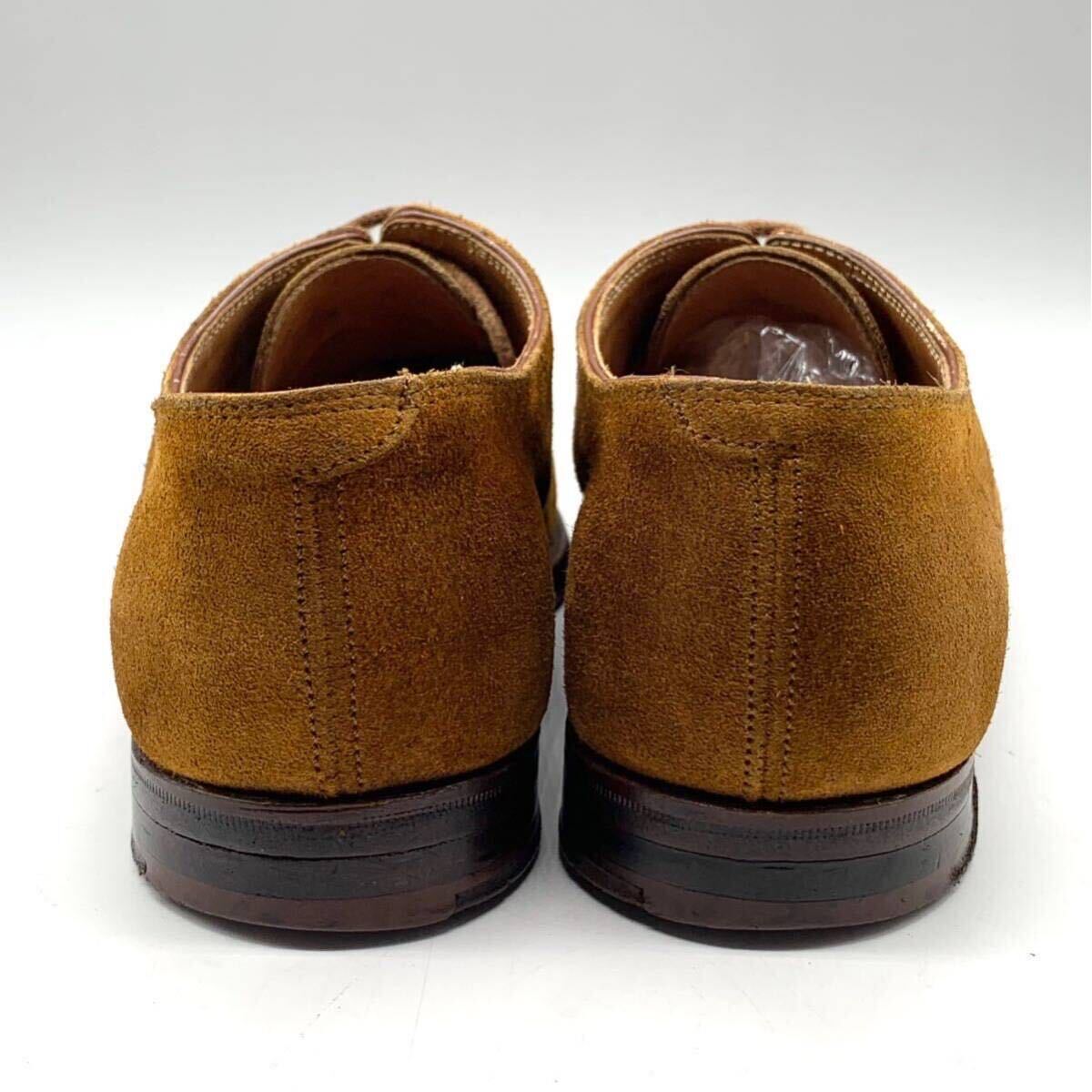 レディース JOHN LOBB (ジョンロブ) DARLY(ダーリー) ドレスシューズ Uチップ エプロンフロント スエード ブラウン 55C 23〜23.5cm 革靴