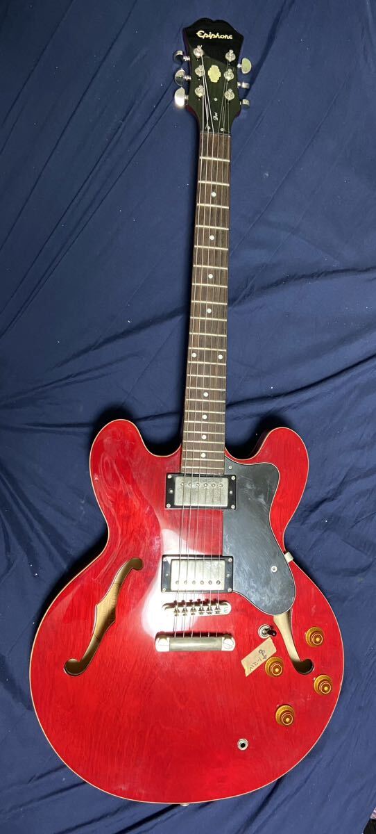 Epiphone DOT CH　エピフォン　セミアコDOT　チェリー　少し難あり？_画像1