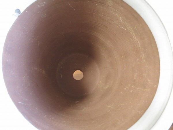 未使用RHS英国王立園芸協会監修 陶器鉢 ホワイト直径約27㎝前後の画像6