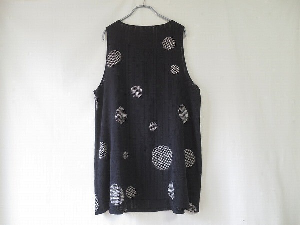  poetry .. dot pattern tunic black hitosi Tamura 