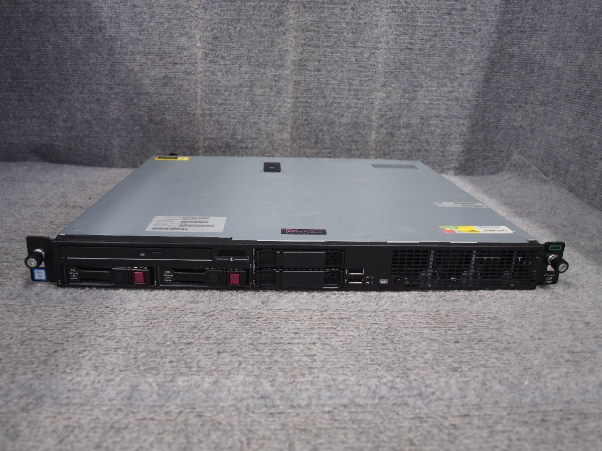 HP ProLiant DL20 Gen9 Xeon E3-1220 v6 3.0GHz 16GB DVD-ROM サーバー ジャンク K36360_画像1