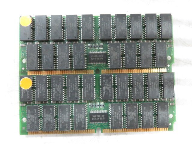 PC-98シリーズ用 SIMM メモリ バッファード 64M 合計5枚 動作未確認 ジャンク W15013_画像5