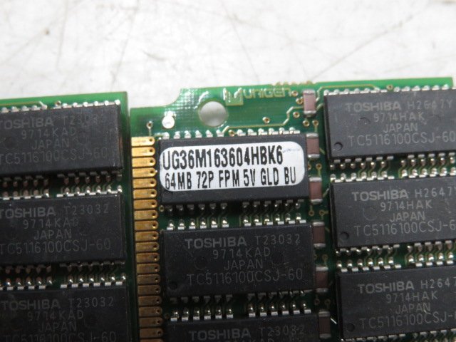 PC-98シリーズ用 SIMM メモリ バッファード 64M 合計5枚 動作未確認 ジャンク W15013_画像7