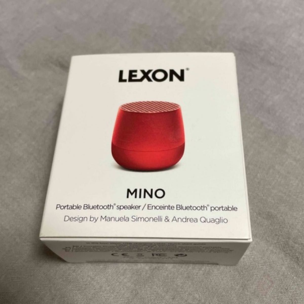 LEXON MINO Red 赤　レクソン　Bluetooth スピーカー　ミニ