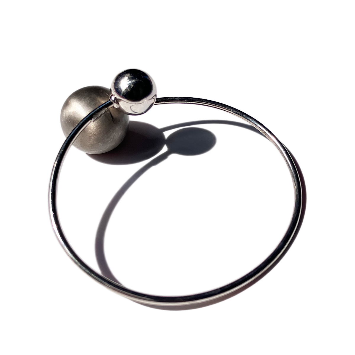 UNOAERRE ITALY Silver 925 Double Ball Bangle × Ring Set　ウノアエレ　シルバーバングル　リング_画像5