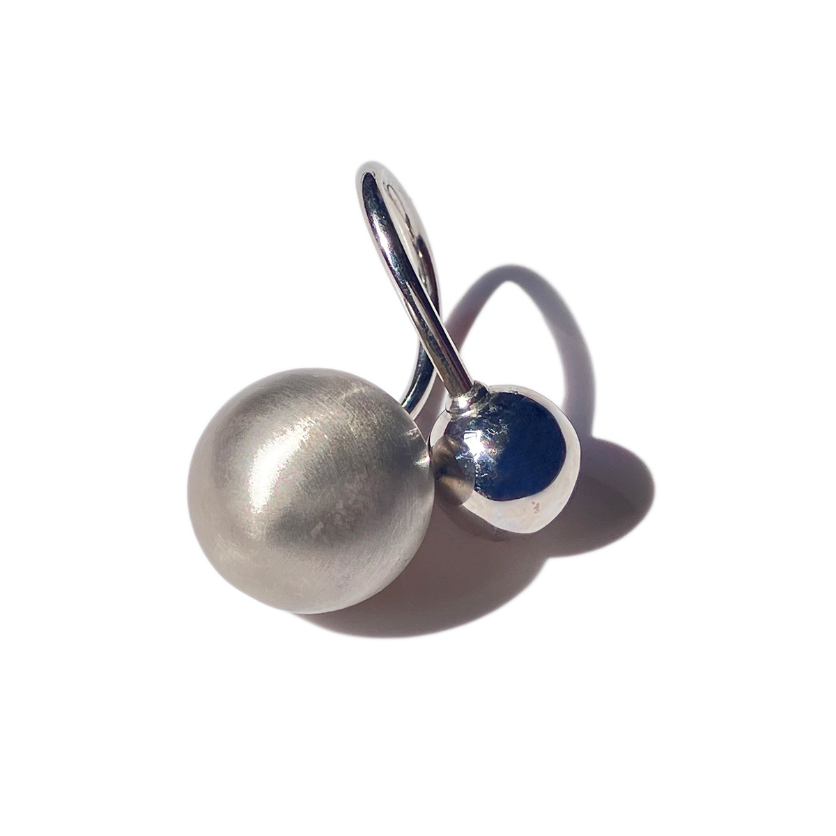 UNOAERRE ITALY Silver 925 Double Ball Bangle × Ring Set　ウノアエレ　シルバーバングル　リング_画像6