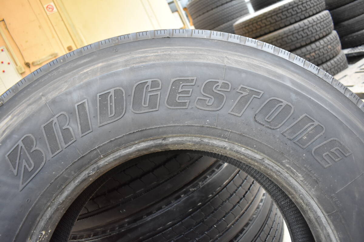 送料無料 295/80R22.5 BRIDGESTONE R225 FOR BUS USE 2020年製 4本 セット 残り溝 10mm以上_画像8