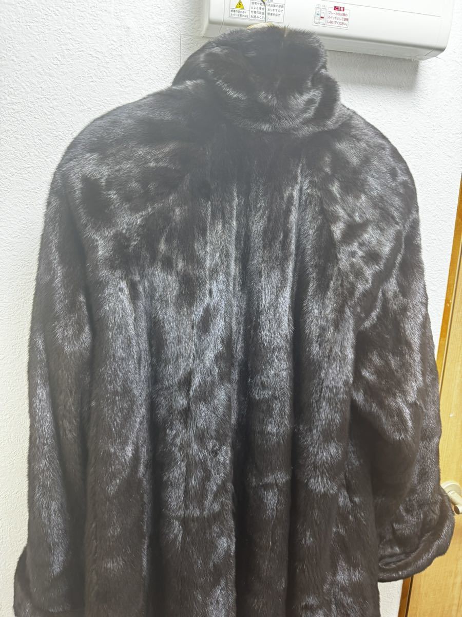 ブラックグラマ BLACK GLAMA 毛皮コート ダークミンクファー ロング ミンク コート 毛皮コート 毛皮 ファー ハーフコート _画像6