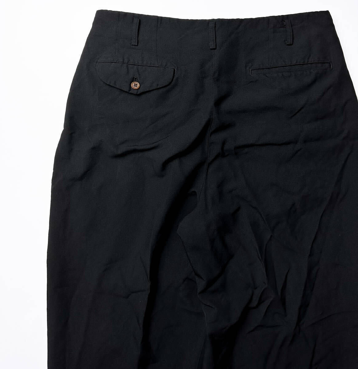 ポリエステル縮絨 2タックパンツ 山口一郎 KREVA スラックス コムデギャルソンオムプリュスHOMME PLUS 20SS 2020SS Boiled Polyester Pantsの画像8