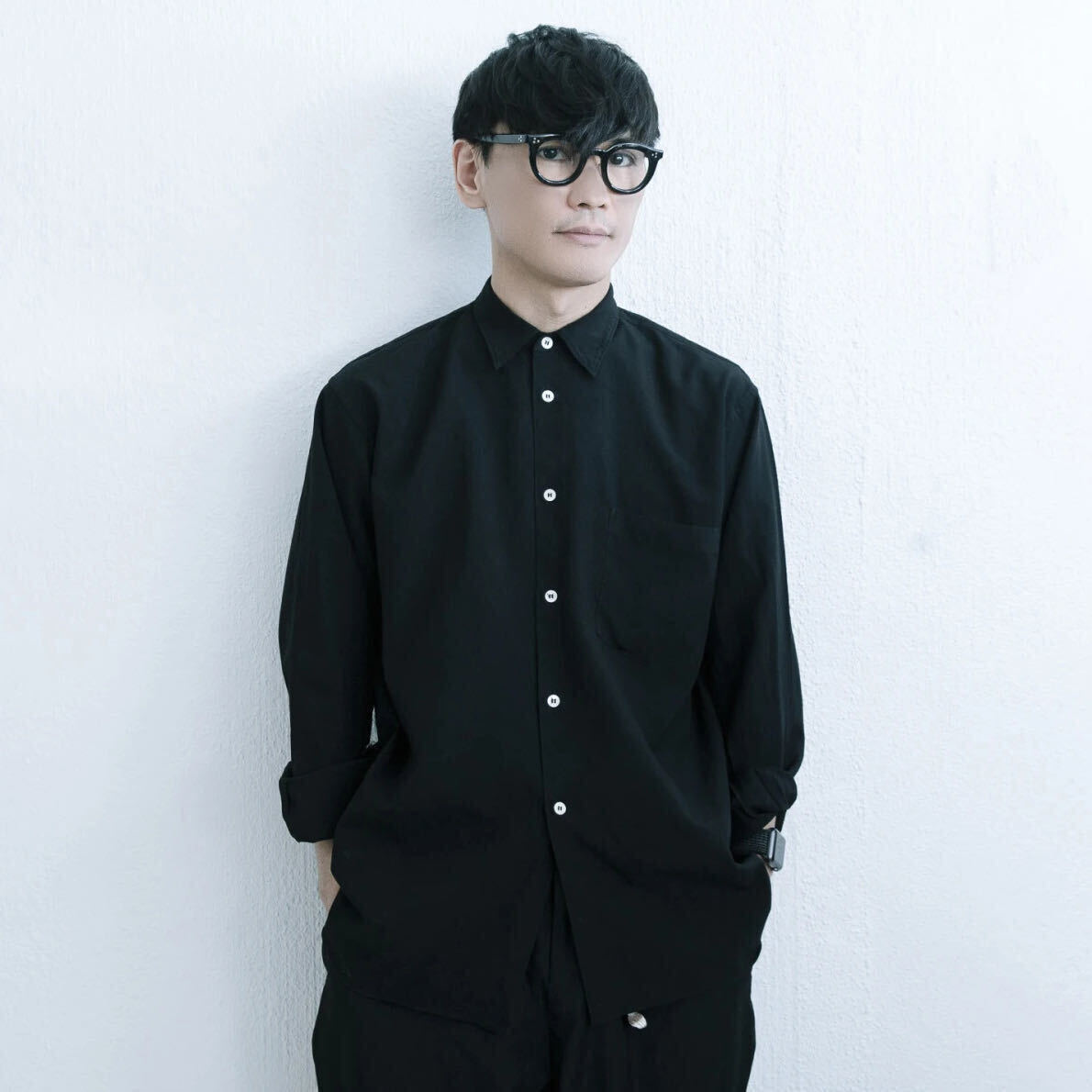 厚手タイプ Lサイズ 山口一郎 ポリエステル縮絨 シャツ コムデギャルソンオムプリュス HOMME PLUS 19SS Garment Boiled Polyester Shirtの画像2