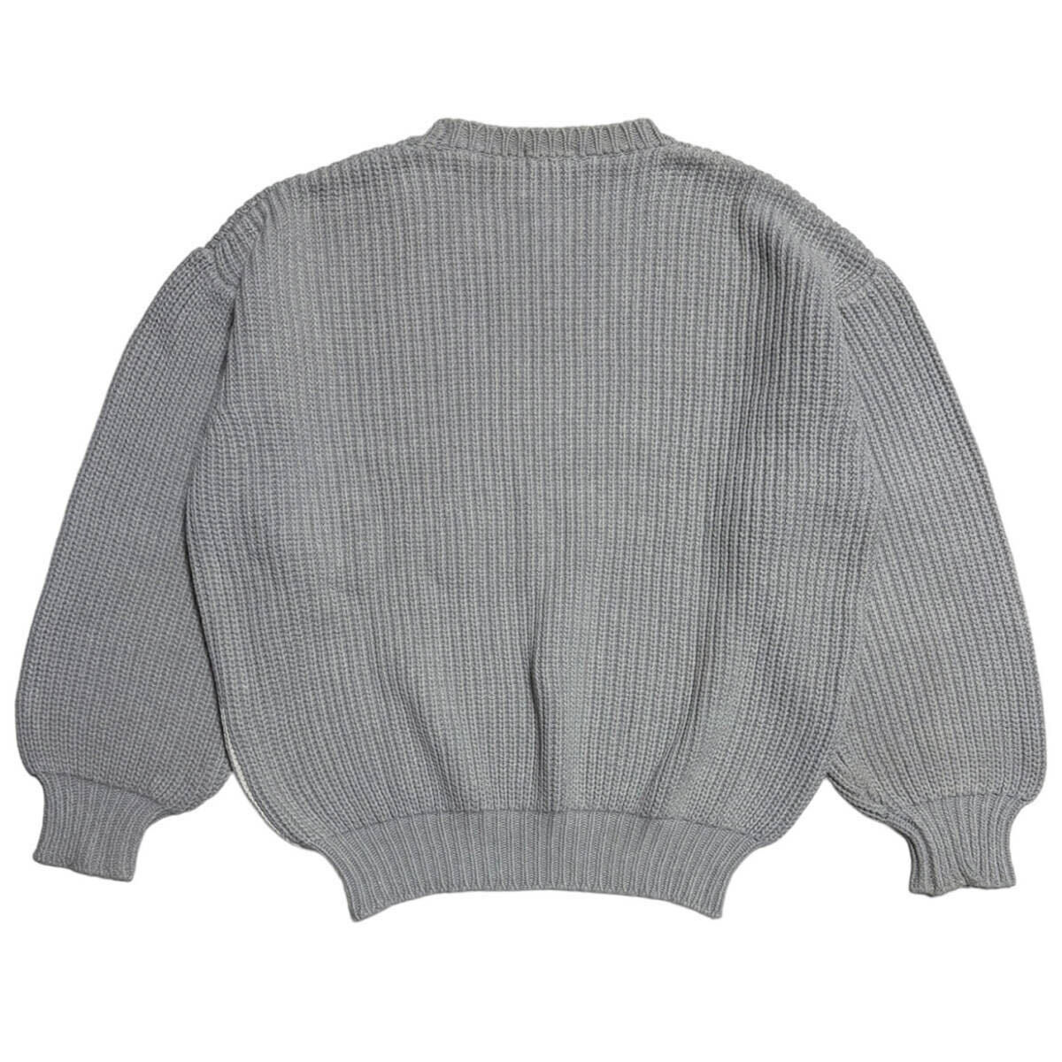 初期 デカオム 畦編み コットン ニットセーター 川久保オム コムデギャルソンオム HOMME Cotton Knit Sweater Kanye West カニエウェスト_画像、説明文の転載・加工、編集利用禁止。