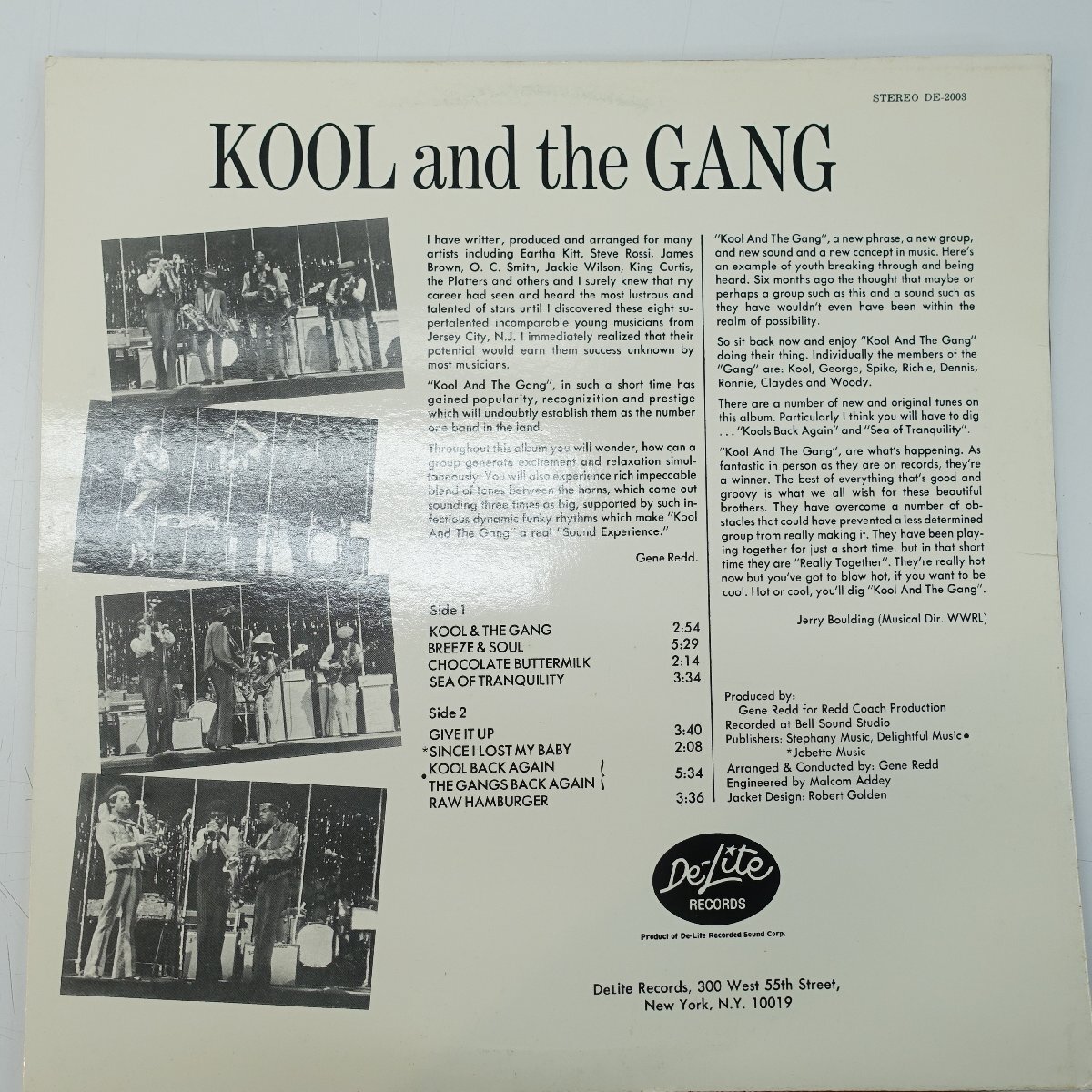 LP01 KOOL and the GANG Same DE 2003 De-Lite LP盤_画像3
