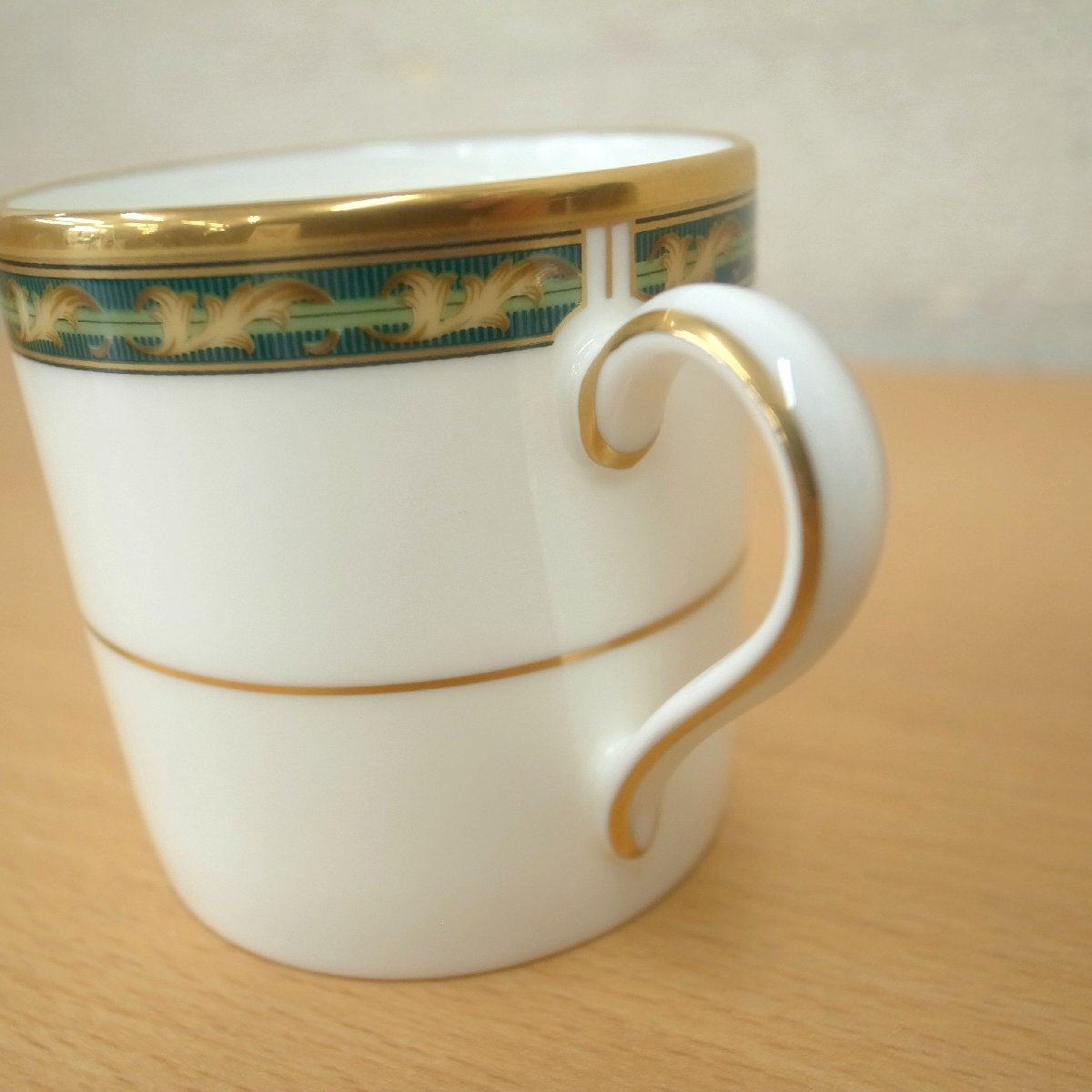 3164T　Noritake ノリタケ　WOOD LAWN　4735　デミタスカップ＆ソーサー　10客セット　金彩　未使用品_画像5