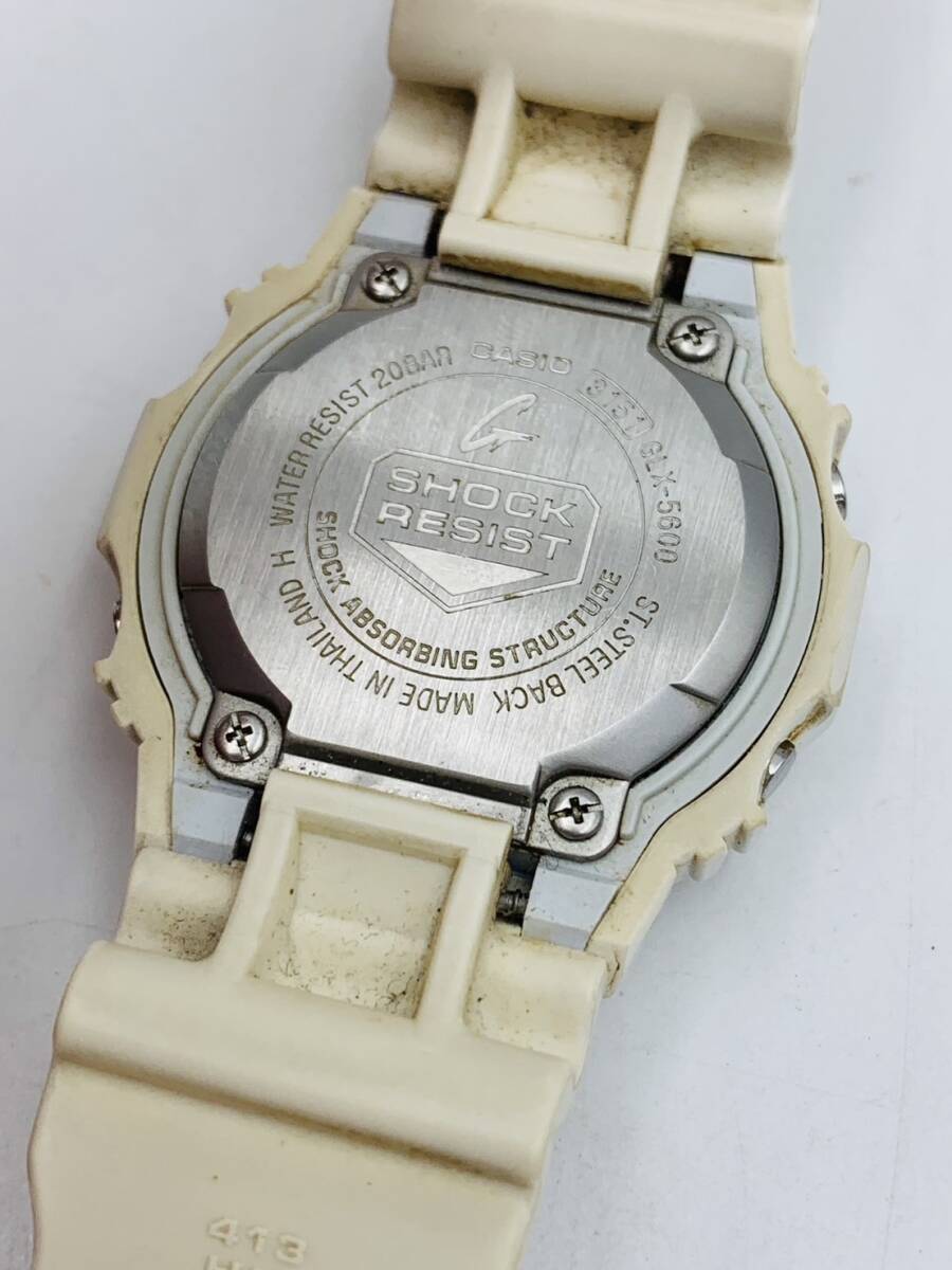 CASIO カシオ G-SHOCK Gーショック GLX-5600 クォーツ ホワイト メンズ 腕時計 ※電池切れ_画像5