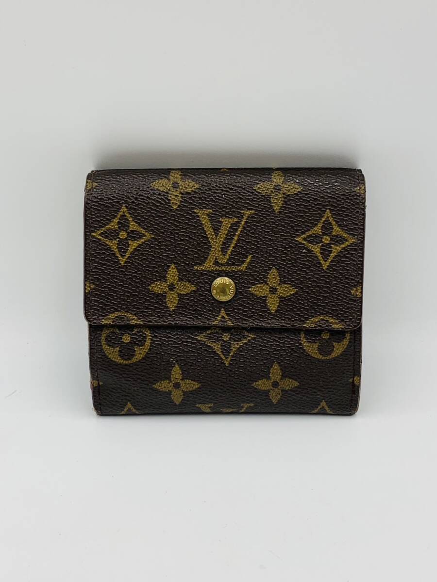 LOUIS VUITTON ルイヴィトン LV ポルトフォイユ エリーズ Wホック 二つ折り財布 M61654 財布 _画像1