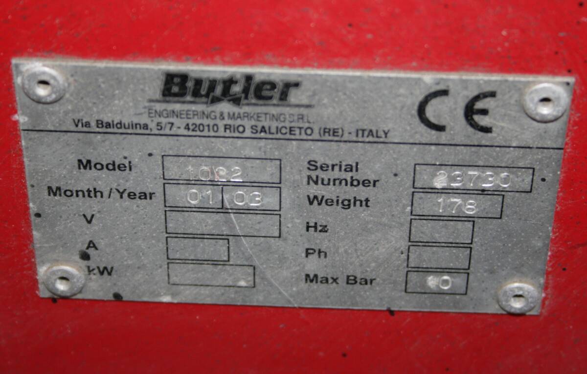 引取り手渡しのみ　Butler バトラー　タイヤチェンジャー　エア駆動　モデル番号1022_画像2