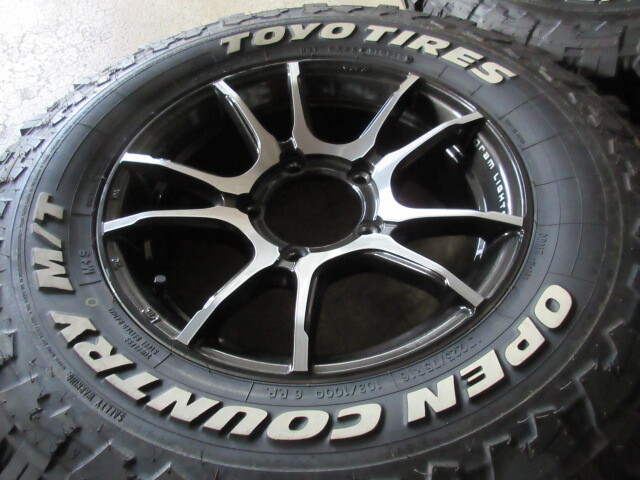 リフトUP ジムニー 用set!! RAYS gramLIGHTS GL-57JMA (H9) (16x5,5+22 5H/139,7) バリ溝(TOYO OPENCOUNTRY M/T) LT 225/75R16 6PR 売切り _画像2