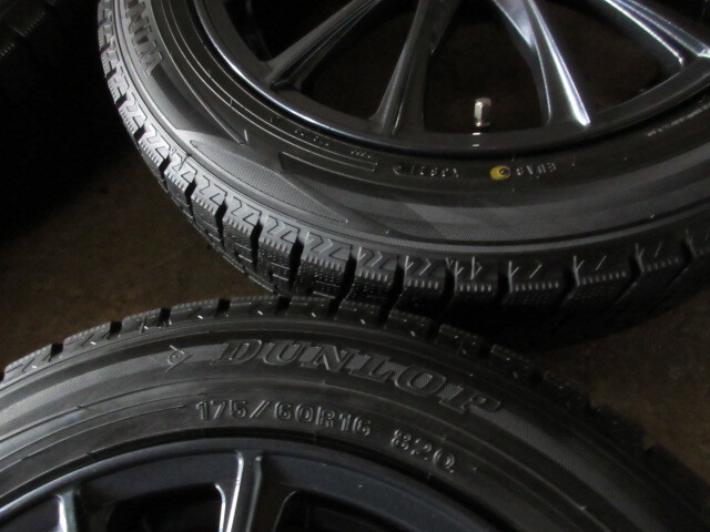 冬用set+コンパクトカー用!! WAREN (GM) (16x6+45 4H/100) バリ溝(DL WM02/2021) 175/60R16 アクア ラクティス トレジア ヴィッツ フィットの画像3