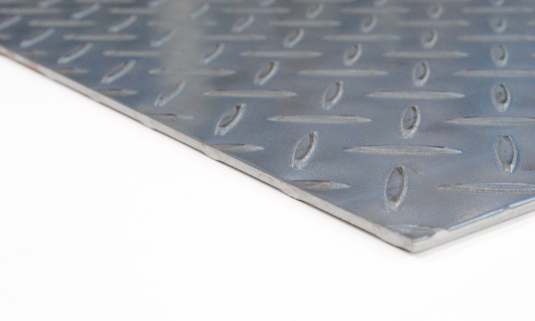 2.3mm厚　縞鋼板（鉄板切板）350×900　6枚セット