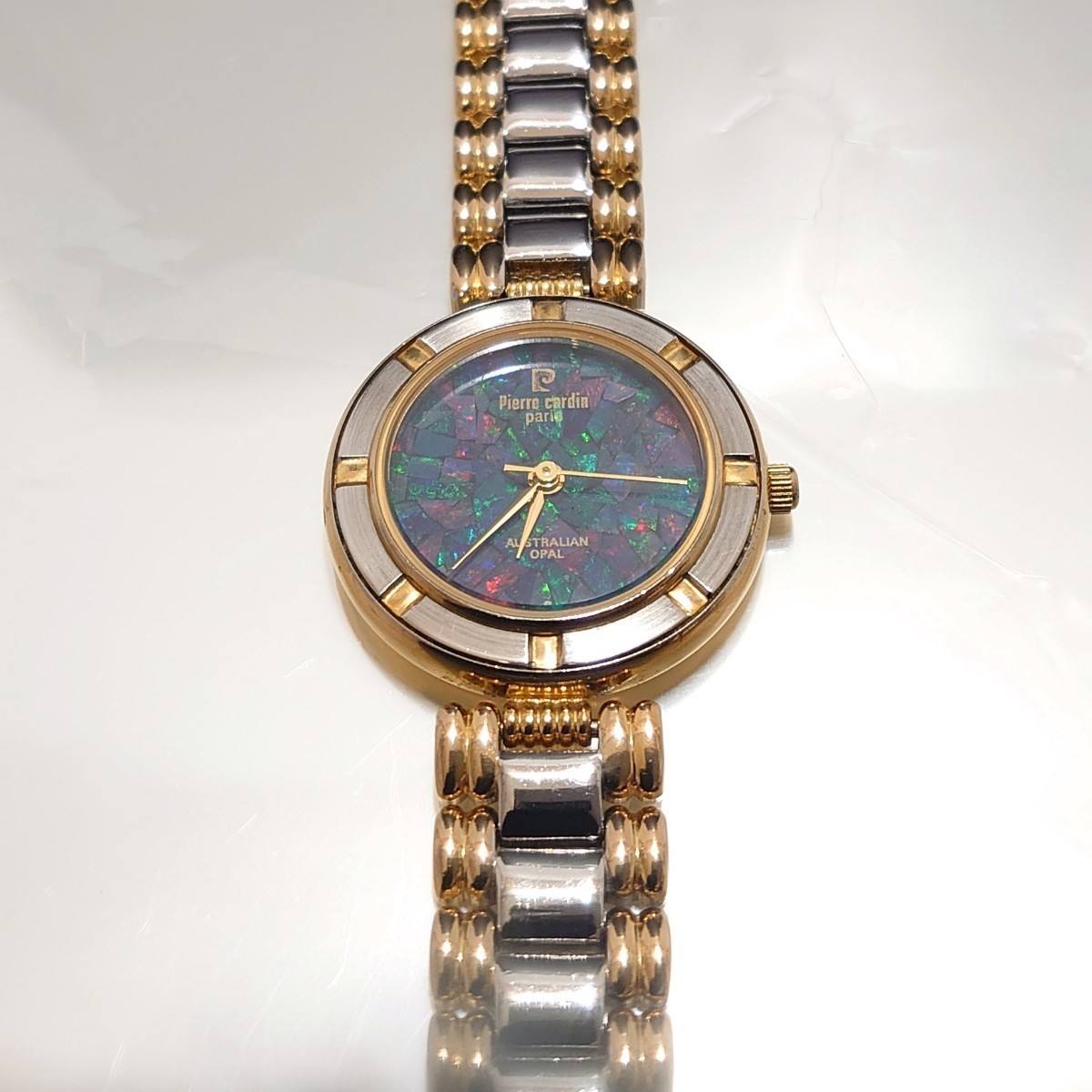 美品 ピエールカルダン Pierre Cardin レディース 腕時計 オーストラリアン オパール 文字盤 AUSTRALIAN OPAL 天然石 CS0043 SWISS MADE_画像8
