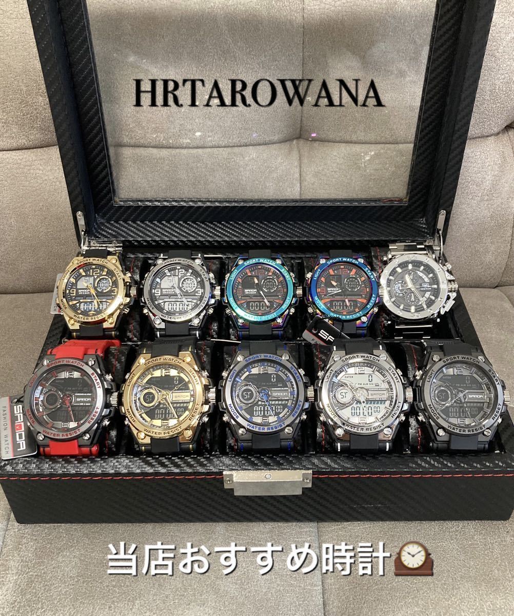 大谷翔平 結婚セール メンズ腕時計 ダイバーズウォッチ ビックフェイス 防水腕時計 サーフィン デジタル腕時計 カレンダー1227k限定品の画像10