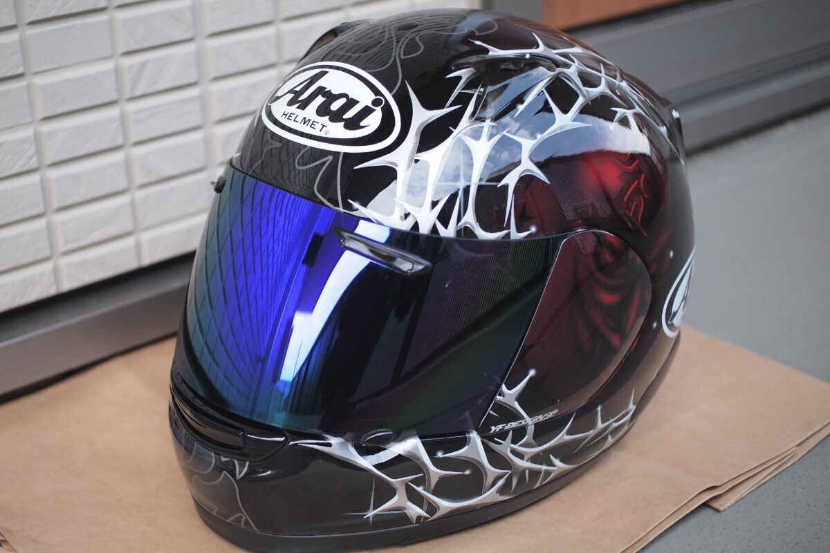 Arai フルフェイスヘルメット プロファイル スモークシールド クリアシールド 袋付き_画像1