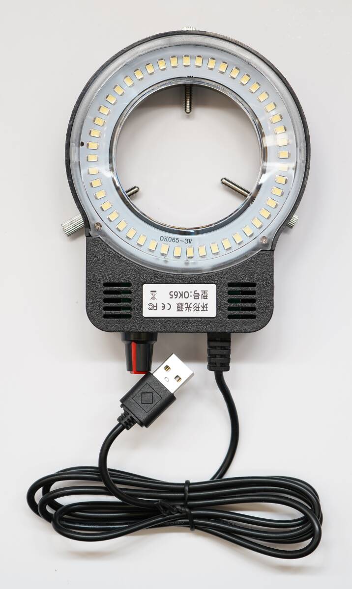 [新品]48 LED リングライト マクロ 顕微鏡用 輝度調整可_画像1