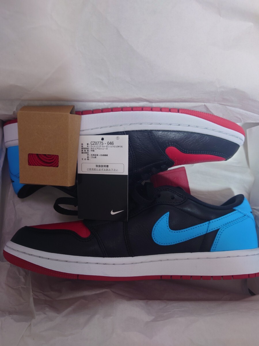 美品 ナイキ ウィメンズ エアジョーダン 1 ロー OG NIKE WMNS AIR JORDAN 1 LOW OG UNC TO CHICAGO　CZ0775-046 メンズ27.5㎝:US9.5_画像8