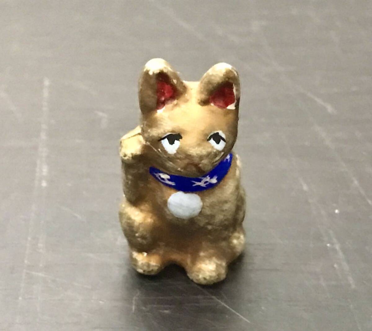 clobox◎郷土玩具 河村目呂二/趣味の猫 百種 6番 三河系? /1-3cm/招き猫/土人形/民芸/風俗人形/置物/レトロ/アンティーク/縁起物