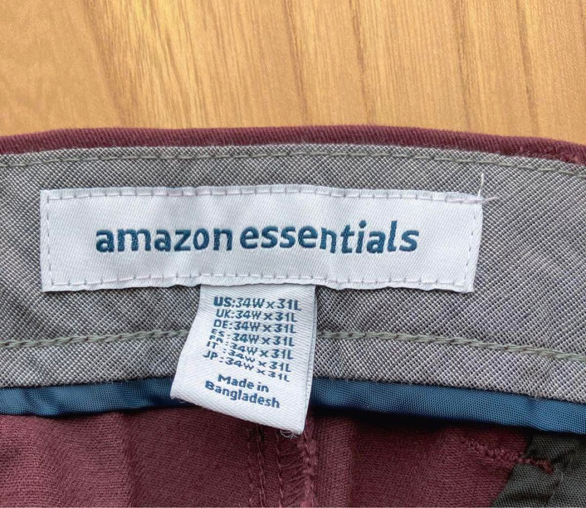 【1点限り!】 Amazon Essentials チノパン スリムフィット 未使用品 おしゃれ  ストレッチ  ゴルフ