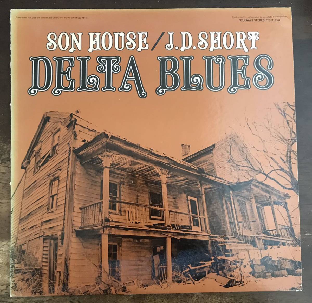 ■SON HOUSE / J.D. SHORT ■サン・ハウス / J.D. ショート ■Delta Blues / 1LP / Folkways / Stereo FTS 31028 / Blues / 1948 - 1951年の画像1