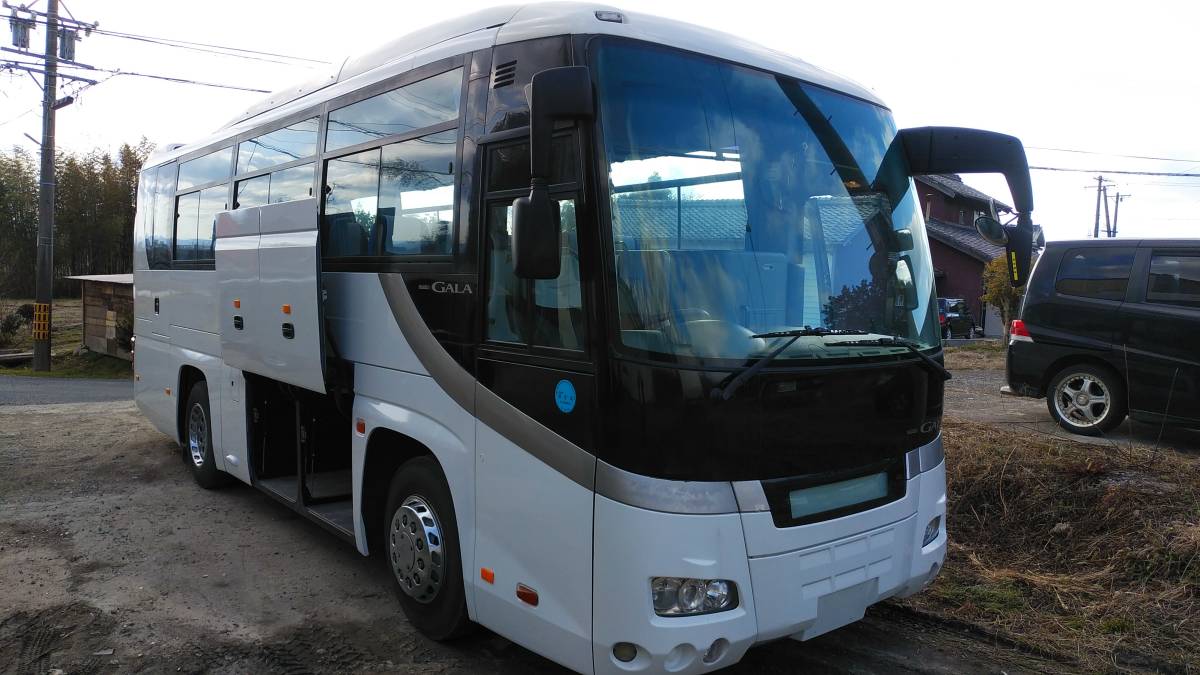 H18 J bus Isuzu ga-la9M medium sized sightseeing business car with inspection 29 person super rare 