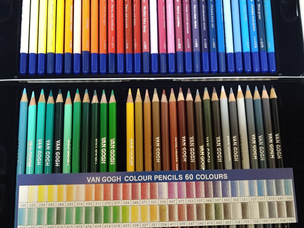 ヴァン・ゴッホ 色鉛筆 60色→59色 ターレンスジャパン vangogh vangoghpencils デッサン用 デッサン 色彩 大人の塗り絵 ぬり絵 色えんぴつの画像3