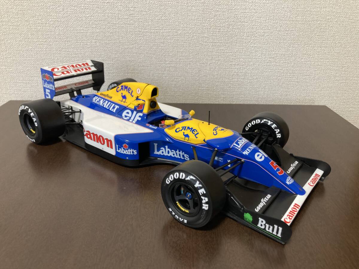 タミヤ 1/12 ウィリアムズ FW14B No5　N.MANSELL（ナイジェル・マンセル）キャメル仕様 自作完成品　_画像3