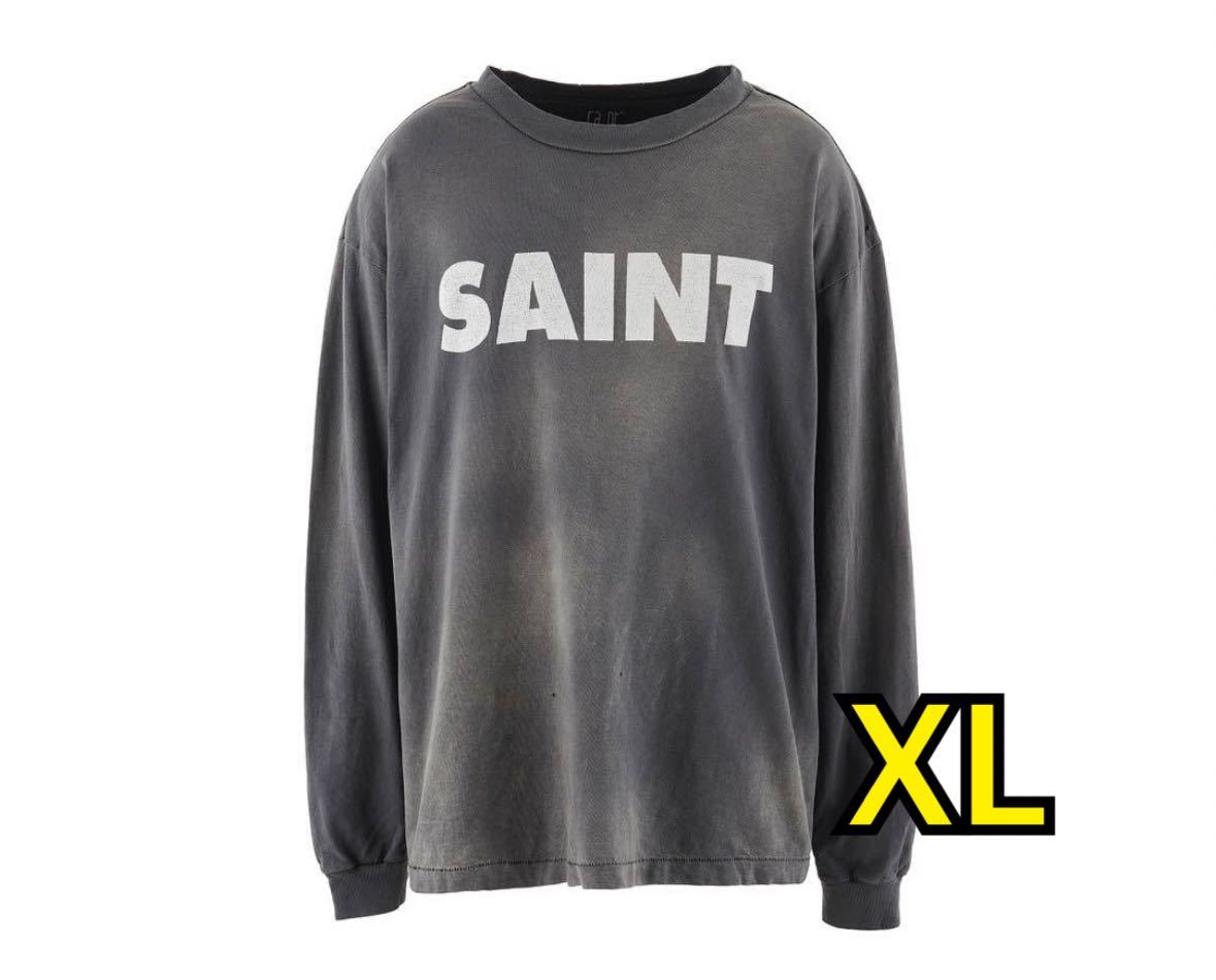 新品 XL セントマイケル LS TEE /S＞N＞T BLACK長袖Tシャツ 長袖