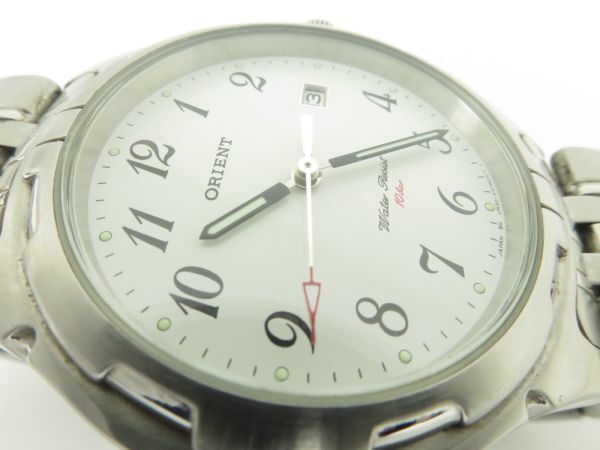 ORIENT Orient мужские наручные часы кварц белый цвет циферблат модный серебряный цвет I02