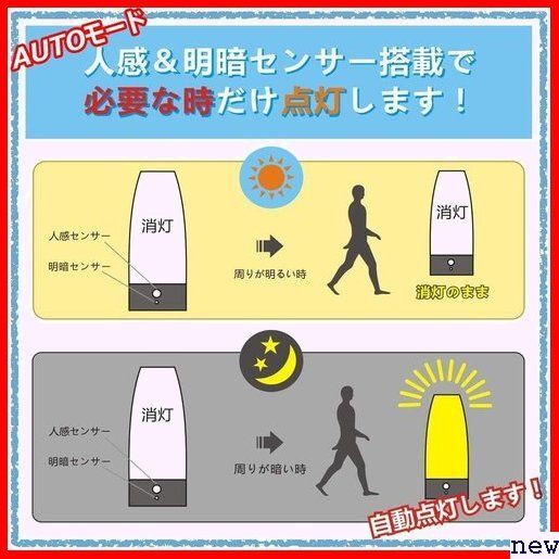 新品★ Lifeholder 円形 電球色 電池式 廊下 階段 玄関 室内照明 木目調 人感＆明暗センサーライト LED 312_画像6