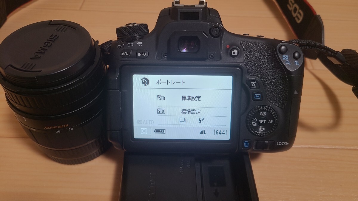 CANON キャノン デジタル一眼レフカメラ EOS 8000D ボディ　SIGMA　28-80mm 3.5-5.6　動作確認済み_画像6