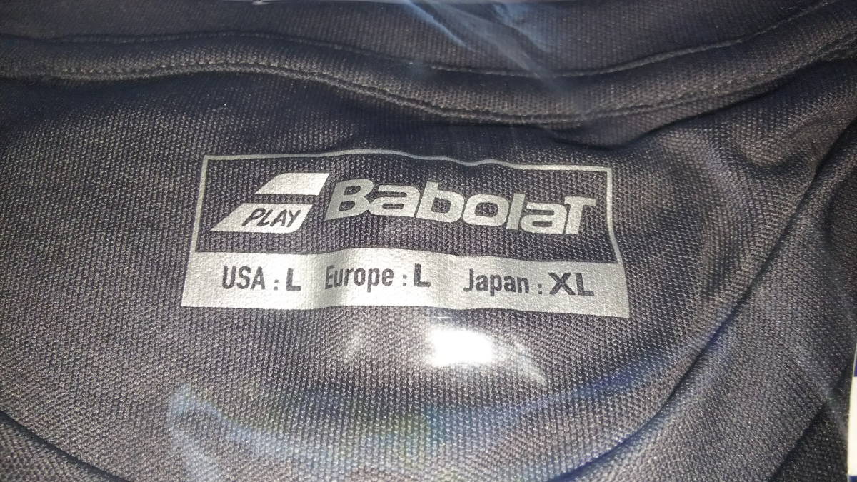 ■海外限定発売■BABOLAT（バボラ）Play Crew シャツ（US/EU：L）黒_画像7