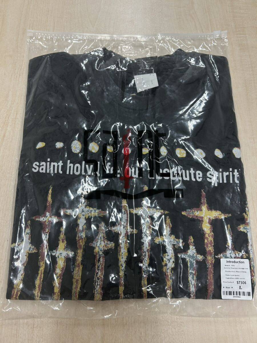 SAINT MICHAEL セントマイケル FS SS TEE GOD FORSOMEONE BADHOP T-PABLOW JPthewavy着用半袖Tシャツ Lサイズ_画像4