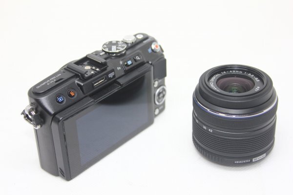 OLYMPUS ミラーレス一眼 PEN Lite E-PL5 レンズキット ブラック E-PL5 LKIT BLK #3345-194の画像3