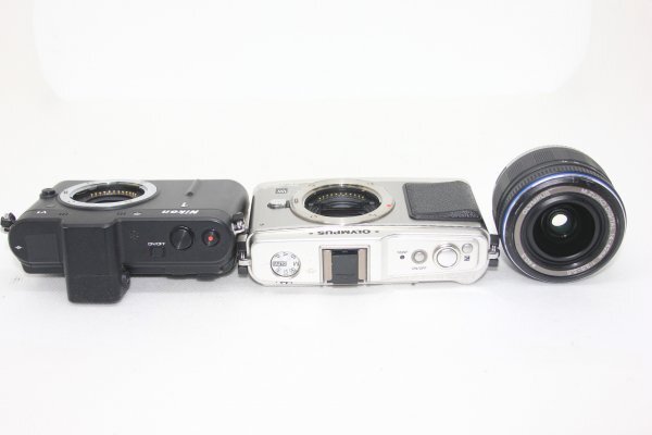 【ミラーレス一眼カメラまとめ売り】Nikon 1 V1 ボディ＋OLYMPUS E-P1 レンズキット #3345-196_画像5