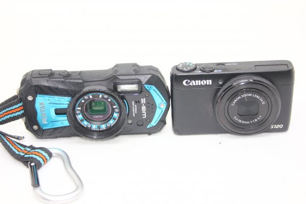 【カメラ2台まとめ売り】Canon S120・PENTAX WG-Ⅱ #3345-211
