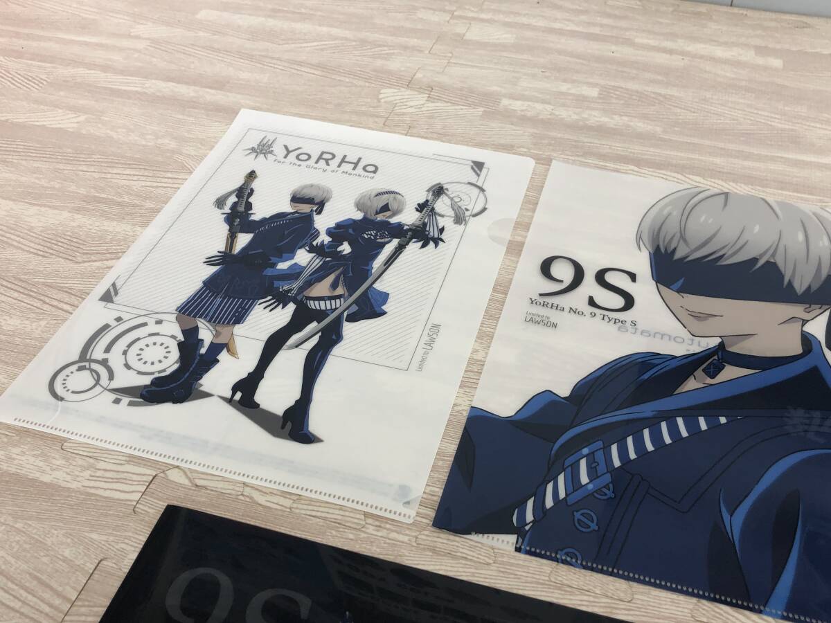 NieR:Automata knee a AT ta× Lawson collaboration A4 clear file all 5 kind complete set Lawson clear file yoru is /YoRha