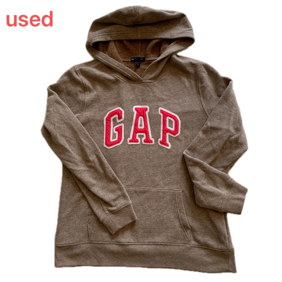 GAP レディース　パーカー付トレーナー　mサイズ USED 裏起毛 スウェットパーカー