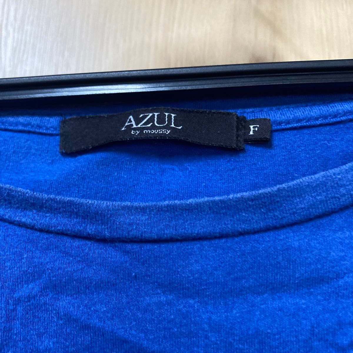 azul by moussy 変形ドルマン カットソー トップス ブルー 中古