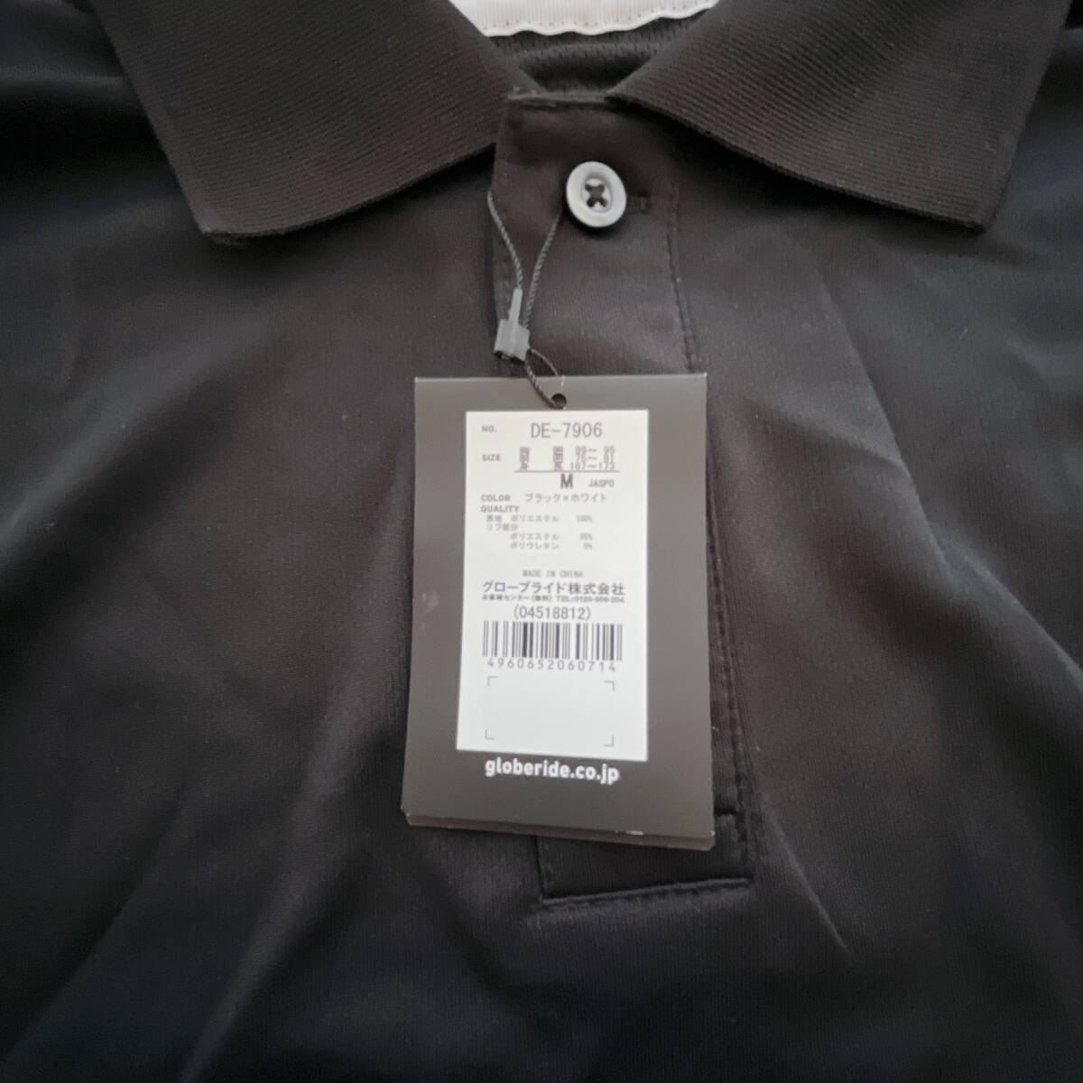 DAIWA ダイワ DE-7906 半袖ポロシャツ ブラック×ホワイト Ｍ 半袖 シャツ (OI0423)_画像2