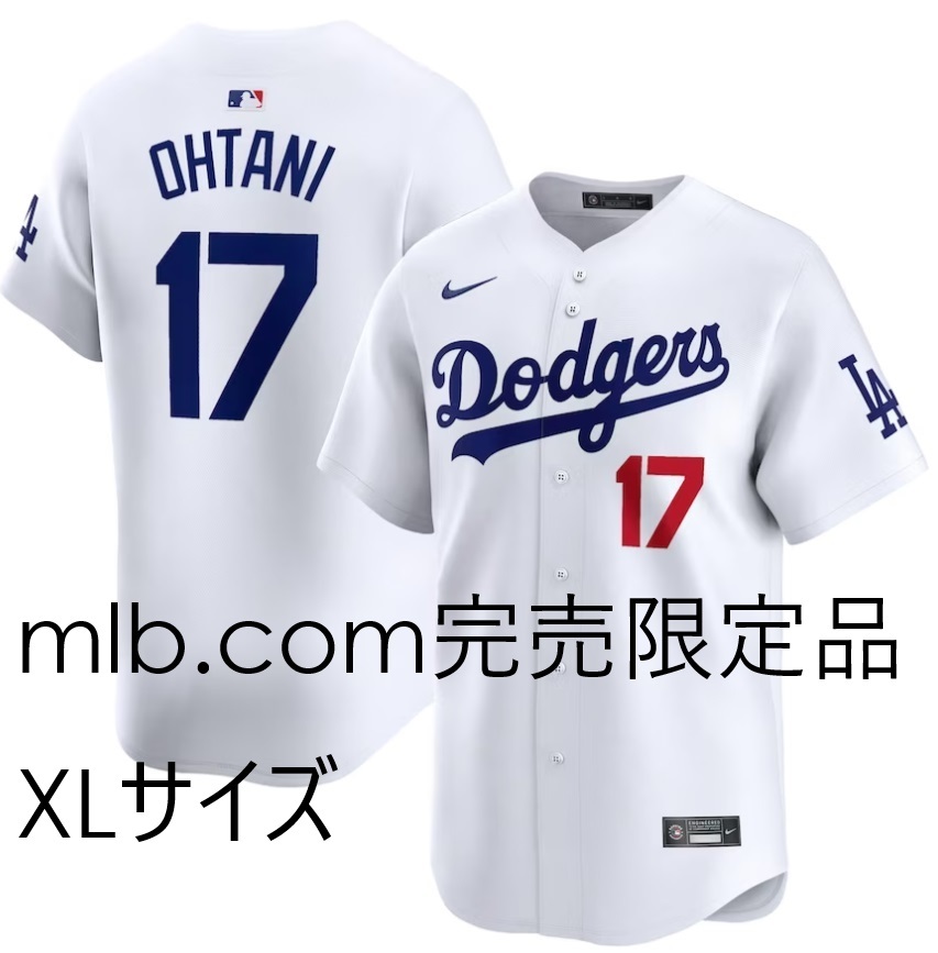 mlb.com 完売限定品 Men's Los Angeles Dodgers Shohei Ohtani Nike White Home Limited Player Jersey ユニフォーム